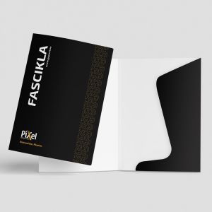 A4 fascikla sa mat plastifikaciijom i džepom za dokumenta.