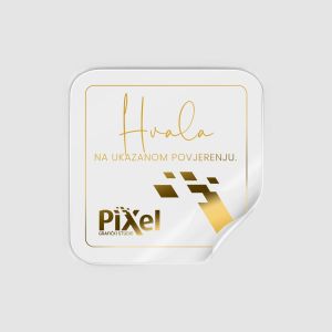 Premijum etiketa kolor štampanom na polipropilenu.